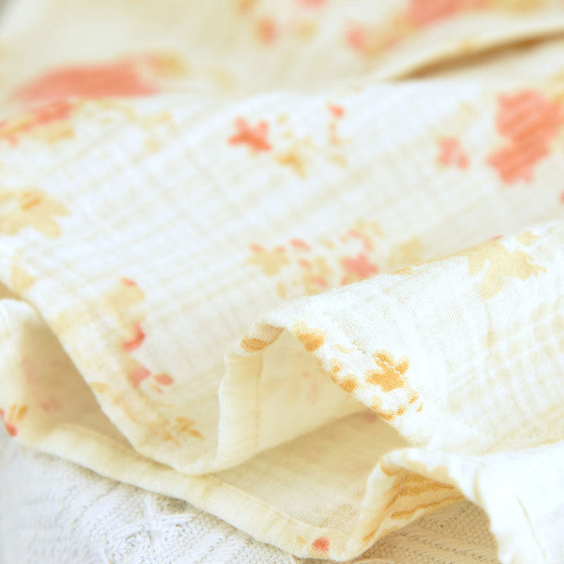 Off-White Abstract Floral Cotton Pajama Set