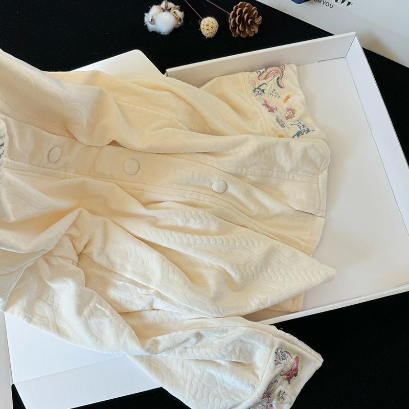 Embroidered Haute Couture Pajama Set