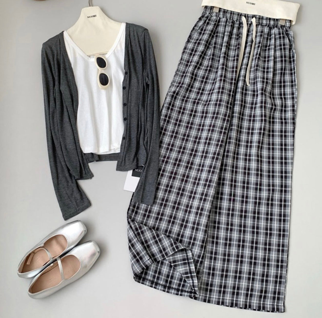 Cotton Casual Plaid 3PC Pajama Set