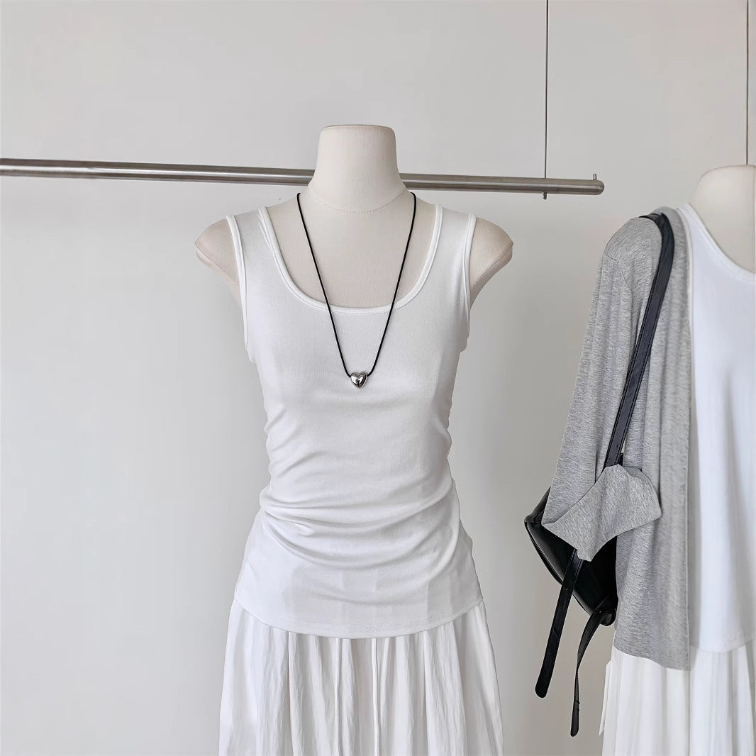 Wide Leg Bottom with Grey Cardigan 3PC Pajama Set