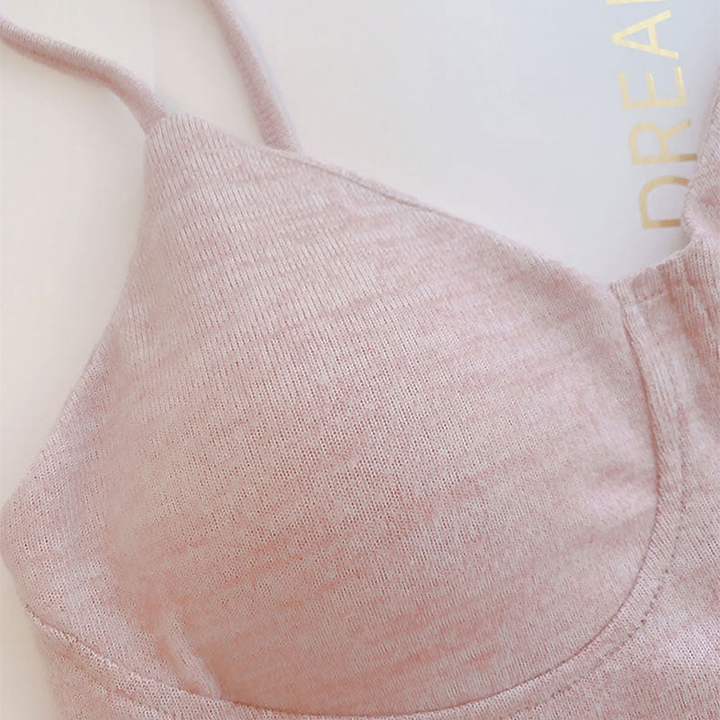 Sakura Pink Marl Padded Polka Dot 3PC Pajama Set