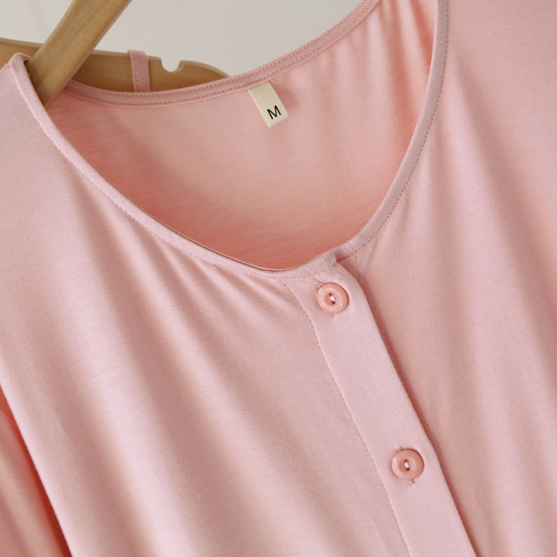 Pink Mini Polka Dots 3PC Lounge Pajama Set