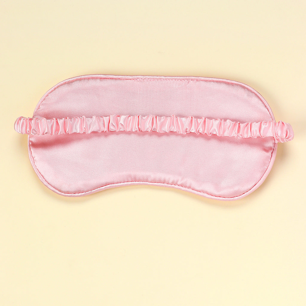 Pink "Nap Queen" Silk Sleep Mask