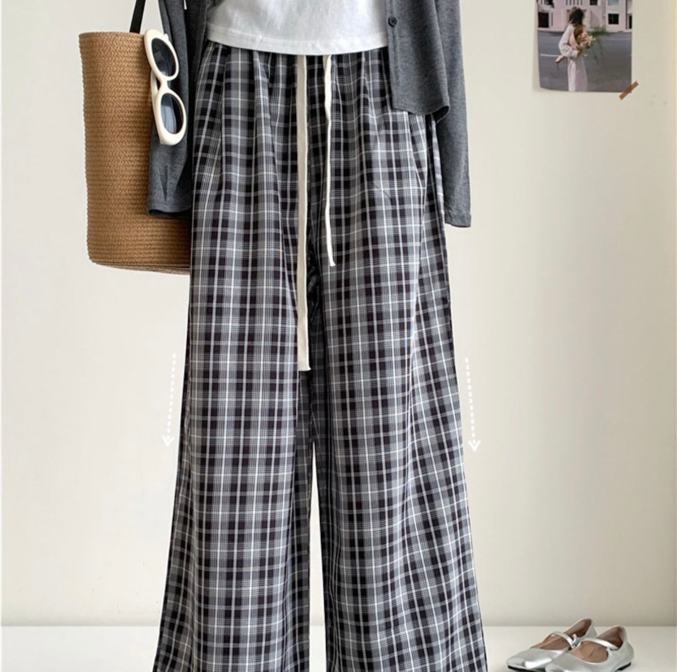 Cotton Casual Plaid 3PC Pajama Set