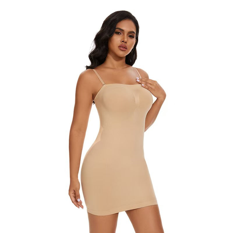 Women’s Seamless Shaping Slip Dress - Cream