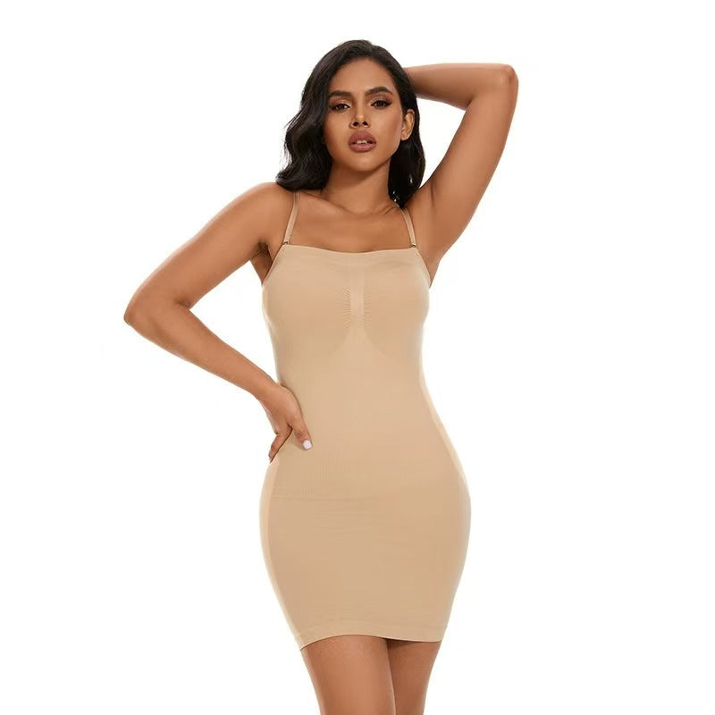 Women’s Seamless Shaping Slip Dress - Cream