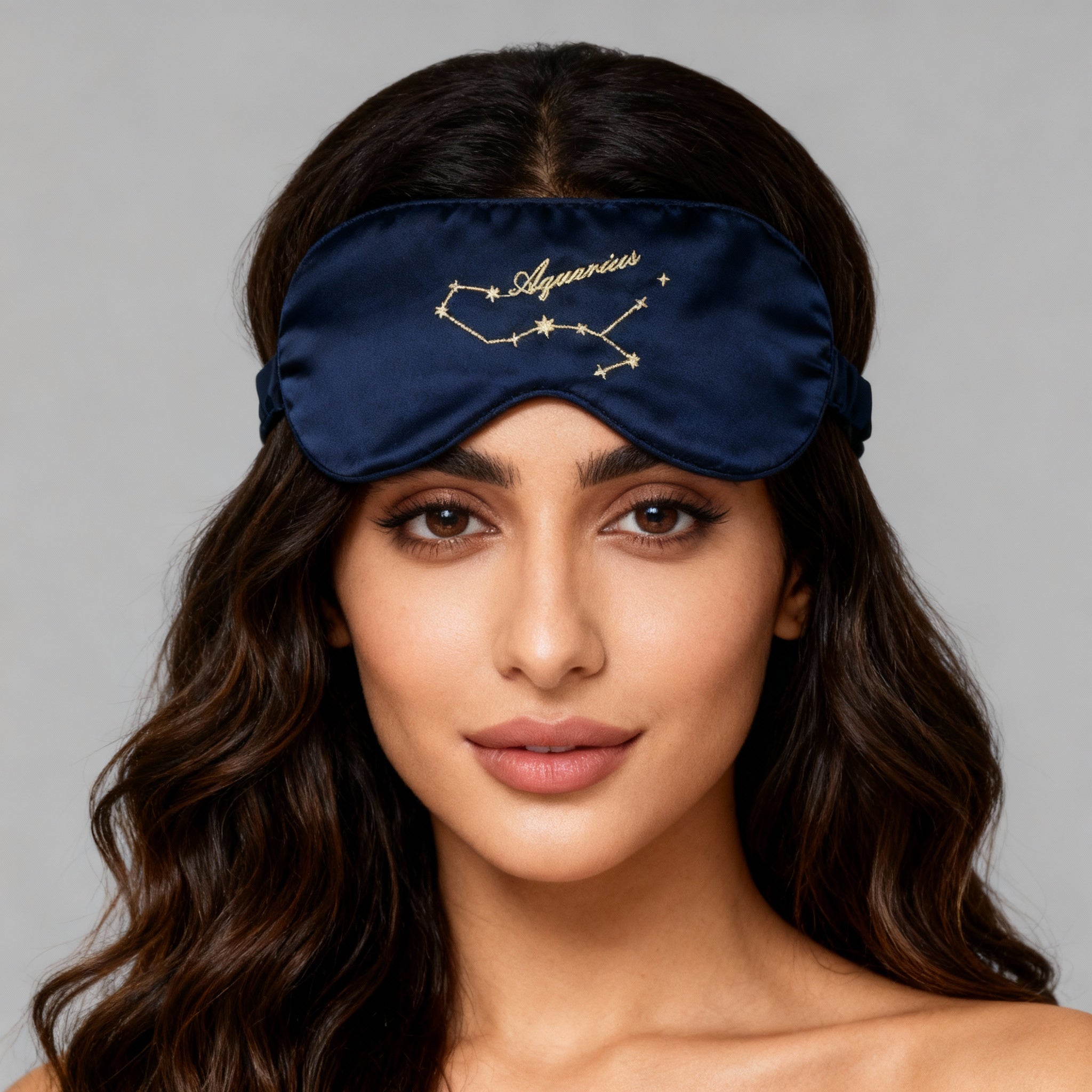 Aquarius - 100% Mulberry Silk Super Soft Eye Mask